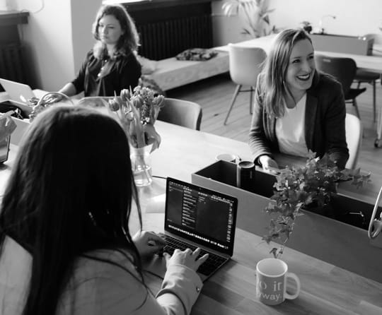 Women working on laptop